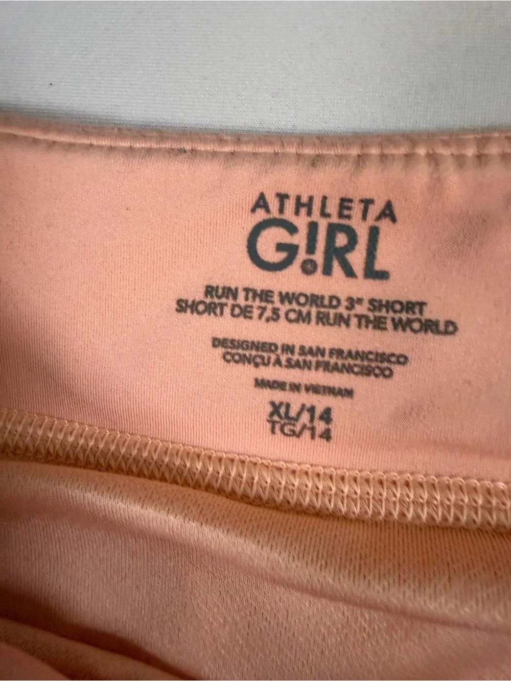 Athleta Peach Athletic Shorts